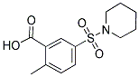2-甲基-5-哌啶-1-基磺酰基-苯甲酸 结构式