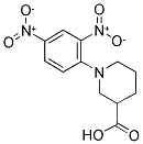 1-(2,4-DINITRO-PHENYL)-PIPERIDINE-3-CARBOXYLIC ACID 结构式