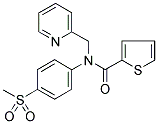 N-[4-(METHYLSULPHONYL)PHENYL]-N-[(PYRIDIN-2-YL)METHYL]THIOPHENE-2-CARBOXAMIDE 结构式
