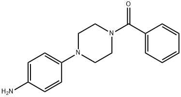 [4-(4-氨基-苯基)-哌嗪-1-基]-苯基-甲酮 结构式