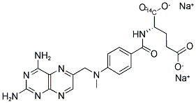 METHOTREXATE DISODIUM SALT, [L-GLUTAMIC (1-14C)] 结构式