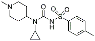 N-(CYCLOPROPYL)-N'-[(4-METHYLPHENYL)SULPHONYL]-N-(1-METHYLPIPERIDIN-4-YL)UREA 结构式