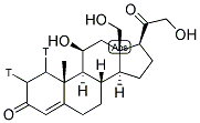 18-Hydroxycorticosterone, [1,2-3H] 结构式