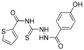 1-((4-HYDROXYPHENYL)CARBONYL)-4-(2-THIENYLCARBONYL)THIOSEMICARBAZIDE 结构式