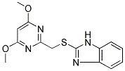 2-[[(4,6-DIMETHOXYPYRIMIDIN-2-YL)METHYL]THIO]-(1H)-BENZIMIDAZOLE 结构式