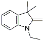 1-乙基-2-亚甲基-3.3-二甲基吲哚啉 结构式