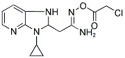 N'-[(2-Chloroacetyl)oxy]-2-(3-cyclopropyl-2,3-dihydro-1H-imidazo[4,5-b]pyridin-2-yl)ethanimidamide 结构式