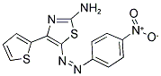 2-AMINO-5-((4-NITROPHENYL)DIAZENYL)-4-(2-THIENYL)-1,3-THIAZOLE 结构式