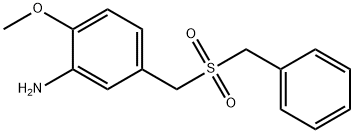5,5'-(磺酰基双(亚甲基))双(2-甲氧基苯胺) 结构式