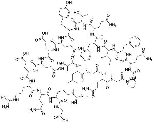 (THR49)-T CELL RECEPTOR PEPTIDE VB5.2 (38-58) (HUMAN) 结构式