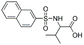 3-METHYL-2-[(2-NAPHTHYLSULFONYL)AMINO]BUTANOIC ACID 结构式