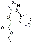 ETHYL 2-[(4-MORPHOLINO-1,2,5-THIADIAZOL-3-YL)OXY]ACETATE 结构式