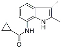 N-(2,3-DIMETHYL-(1H)-INDOL-7-YL)CYCLOPROPANECARBOXAMIDE 结构式