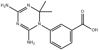 3-(4,6-DIAMINO-2,2-DIMETHYL-2H-[1,3,5]TRIAZIN-1-YL)-BENZOIC ACID 结构式