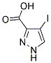 4-碘-1H-吡唑-3-羧酸 结构式