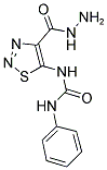 N-[4-(HYDRAZINOCARBONYL)-1,2,3-THIADIAZOL-5-YL]-N'-PHENYLUREA 结构式