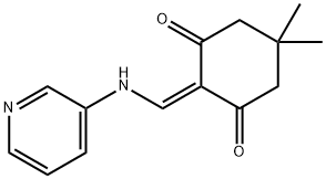 5,5-Dimethyl-2-[(3-pyridinylamino)methylene]-1,3-cyclohexanedione 结构式
