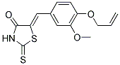 (5Z)-5-[4-(ALLYLOXY)-3-METHOXYBENZYLIDENE]-2-THIOXO-1,3-THIAZOLIDIN-4-ONE 结构式