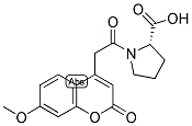 7-METHOXYCOUMARIN-4-ACETYL-L-PROLINE 结构式