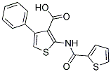 4-PHENYL-2-[(THIEN-2-YLCARBONYL)AMINO]THIOPHENE-3-CARBOXYLIC ACID 结构式