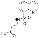 BETA-ALANINE, N-(8-QUINOLINYLSULFONYL)- 结构式