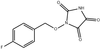 1-[(4-FLUOROBENZYL)OXY]-1H-IMIDAZOLE-2,4,5(3H)-TRIONE 结构式