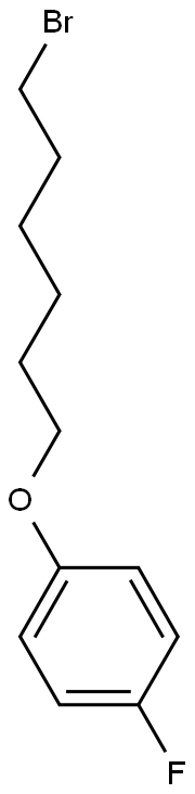 1-BROMO-6-(4'-FLUOROPHENOXY)HEXANE 结构式