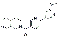 2-[(6-(1-(ISOPROPYL)-(1H)-PYRAZOL-4-YL)PYRIDIN-3-YL)CARBONYL]-1,2,3,4-TETRAHYDROISOQUINOLINE 结构式