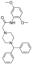 N-(2,5-DIMETHOXYPHENYL)-2-(4-(DIPHENYLMETHYL)PIPERAZINYL)ETHANAMIDE 结构式