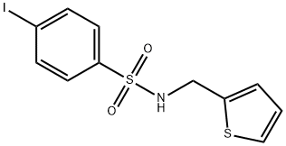 4-IODO-N-(2-THIENYLMETHYL)BENZENESULFONAMIDE 结构式