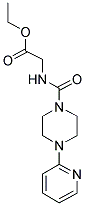 Ethyl 2-((4-(2-pyridyl)piperazinyl)carbonylamino)acetate 结构式