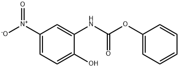 PHENYL 2-HYDROXY-5-NITROPHENYLCARBAMATE 结构式