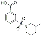 3-(3,5-DIMETHYL-PIPERIDINE-1-SULFONYL)-BENZOIC ACID 结构式