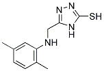 3-(2,5-DIMETHYLPHENYL) AMINOLMETHYL-1,2,4-TRIAZOLE-5(4H)-THIONE 结构式