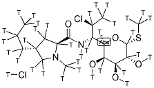 CLINDAMYCIN HYDROCHLORIDE, [3H]- 结构式