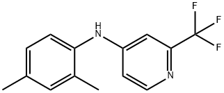 N-(2,4-DIMETHYLPHENYL)-2-(TRIFLUOROMETHYL)-4-PYRIDINAMINE 结构式