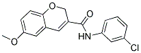 N-(3-CHLOROPHENYL)-6-METHOXY-2H-CHROMENE-3-CARBOXAMIDE 结构式