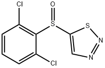 2,6-DICHLOROPHENYL 1,2,3-THIADIAZOL-5-YL SULFOXIDE 结构式