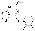 2,3-DIMETHYLPHENYL 2-(METHYLSULFANYL)THIENO[3,2-D]PYRIMIDIN-4-YL ETHER 结构式