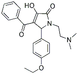 4-Benzoyl-1-(2-(dimethylamino)ethyl)-5-(4-ethoxyphenyl)-3-hydroxy-1H-pyrrol-2(5H)-one 结构式