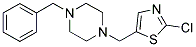 1-BENZYL-4-[(2-CHLORO-1,3-THIAZOL-5-YL)METHYL]PIPERAZINE 结构式