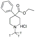 MEPERIDINE HYDROCHLORIDE, [N-METHYL-3H] 结构式