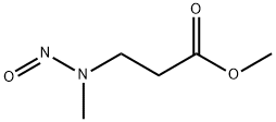 N-NITROSO-N-METHYL-3-AMINOPROPIONIC ACID, METHYL ESTER 结构式