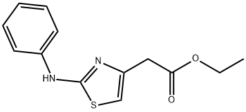 Ethyl 2-(4-(phenylamino)-3,5-thiazolyl)acetate 结构式