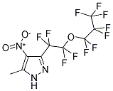 3-(TETRAFLUORO-1-(HEPTAFLUORO-1-PROPOXY)ETHYL)-5-METHYL-4(NITRO)PYRAZOLE 结构式