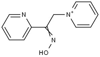 1-[2-(Hydroxyimino)-2-pyridin-2-ylethyl]pyridinium 结构式