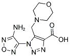 1-(4-AMINO-1,2,5-OXADIAZOL-3-YL)-5-(MORPHOLINOMETHYL)-1H-1,2,3-TRIAZOLE-4-CARBOXYLIC ACID 结构式