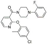 2-(4-CHLORO-2-METHYLPHENOXY)(3-PYRIDYL)4-(2-FLUOROPHENYL)PIPERAZINYL KETONE 结构式