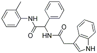 2-{[2-(1H-INDOL-3-YL)ACETYL]AMINO}-N-(2-METHYLPHENYL)-2-PHENYLACETAMIDE 结构式