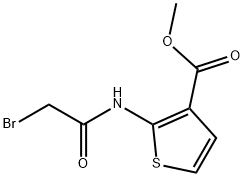 Methyl 2-[(2-bromoacetyl)amino]-3-thiophenecarboxylate 结构式